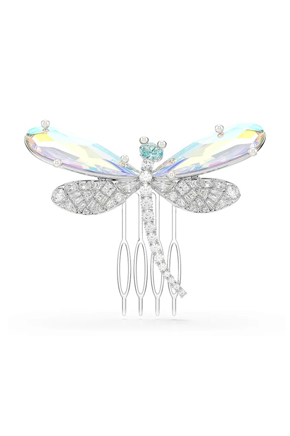 Swarovski broșă pentru femei, din metal cu cristal Swarovski Ariana Grande x Swarovski argintiu 5749193
