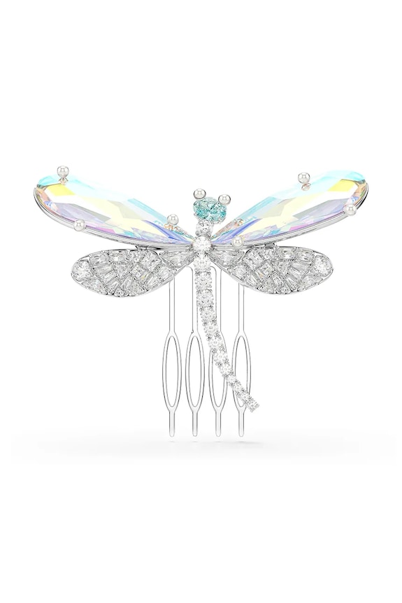 Swarovski broșă pentru femei, din metal cu cristal Swarovski Ariana Grande x Swarovski argintiu 5749193