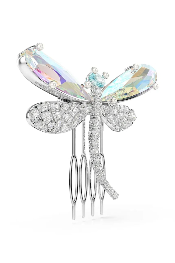 Accesorii Swarovski broșă pentru femei, din metal cu cristal Swarovski Ariana Grande x Swarovski 5749193 argintiu
