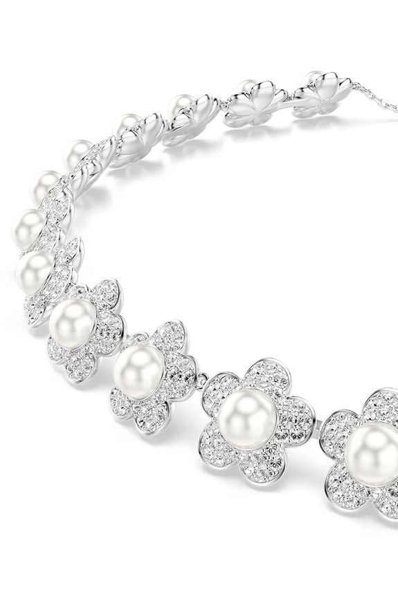 Αξεσουάρ Swarovski κολιέ γυναικείο μεταλλικό Ariana Grande x Swarovski 5751250 ασημί
