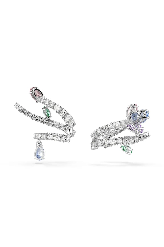 Dodatki Swarovski uhan za uhelj ženski iz kovine s kubičnim cirkonijem Ariana Grande 5749184 srebrna