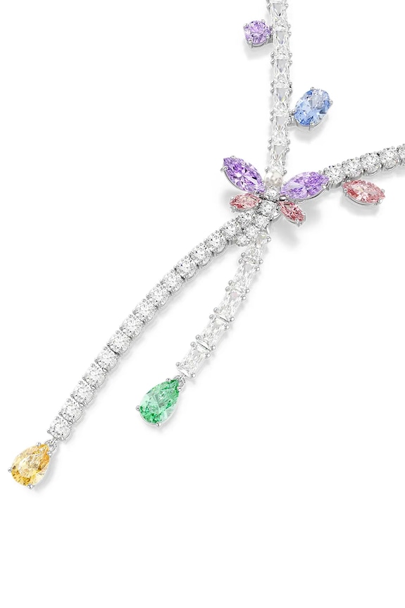Swarovski ogrlica ženska kovinska s kubičnim cirkonijem Ariana Grande x Swarovski 5737424 srebrna SS26