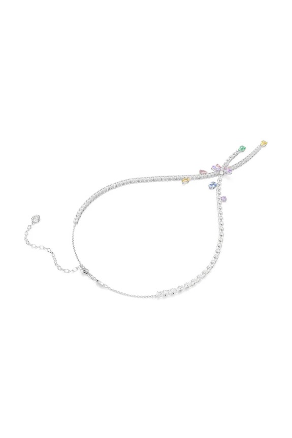 Swarovski ogrlica ženska kovinska s kubičnim cirkonijem Ariana Grande x Swarovski srebrna 5737424