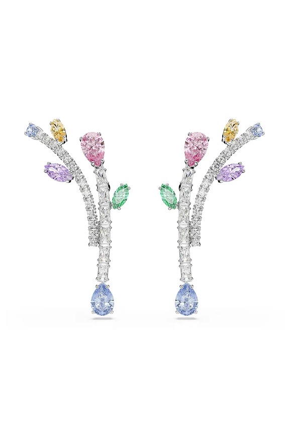 Swarovski σκουλαρίκι γυναικείο μεταλλικό με κρύσταλλο Swarovski Ariana Grande πολύχρωμο 5737426