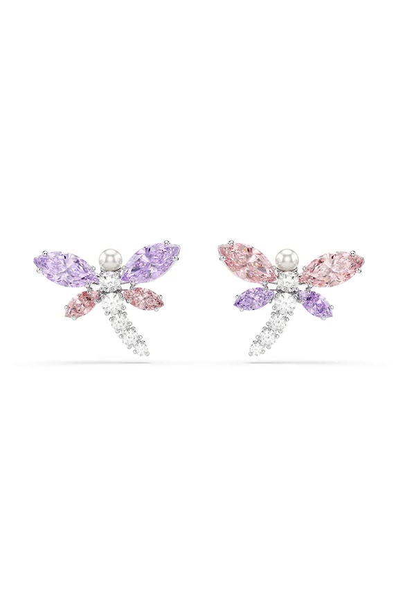 Swarovski fülbevaló női fém köbös cirkónium Ariana Grande x Swarovski rózsaszín 5737371