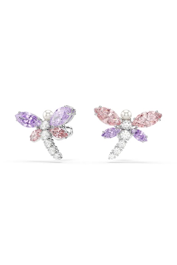 Swarovski fülbevaló női fém köbös cirkónium Ariana Grande x Swarovski 5737371 rózsaszín SS26