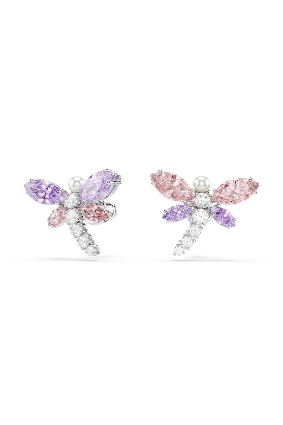 Swarovski fülbevaló női fém köbös cirkónium Ariana Grande x Swarovski 5737371 rózsaszín SS26
