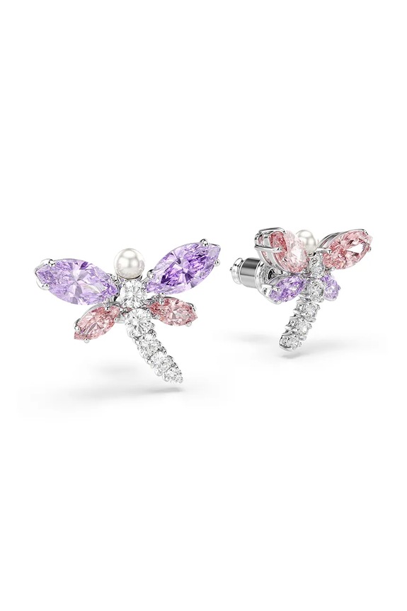 Swarovski fülbevaló női fém köbös cirkónium Ariana Grande x Swarovski rózsaszín 5737371