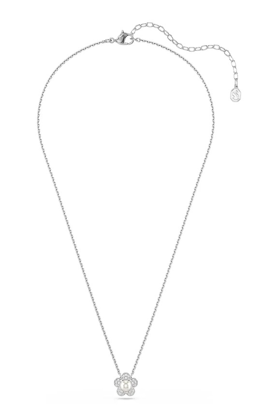 Swarovski цепочка женская металлическая с кристаллами Ariana Grande x Swarovski 5755817 серебрянный SS26
