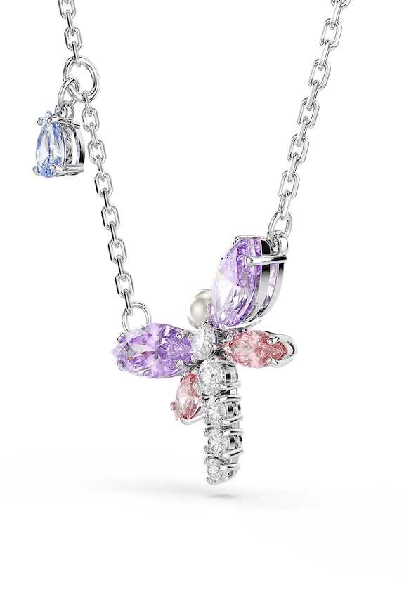 Αξεσουάρ Swarovski κολιέ γυναικείο μεταλλικό ζιργκόν Ariana Grande x Swarovski 5737383 ασημί