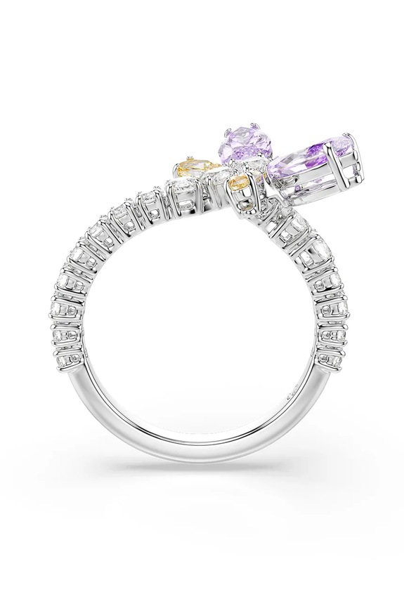 Swarovski δαχτυλίδι γυναικείο μεταλλικό με ζιργκόν Ariana Grande x Swarovski ασημί 5737366