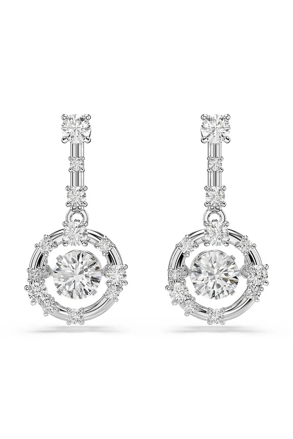 Σκουλαρίκια Swarovski CONSTELLA ζιρκόνια ασημί 5738194