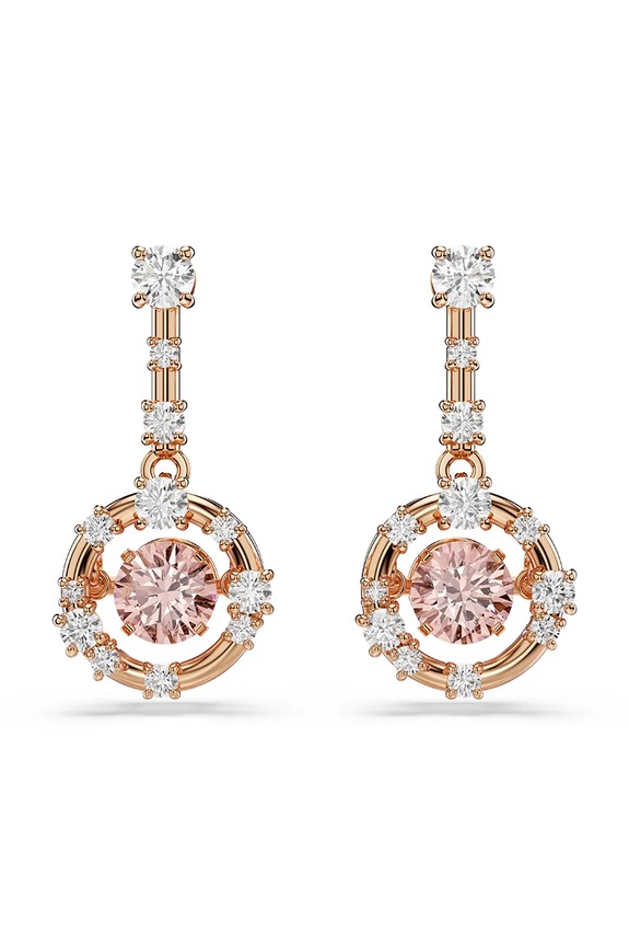 Обици Swarovski CONSTELLA циркони злато 5744239
