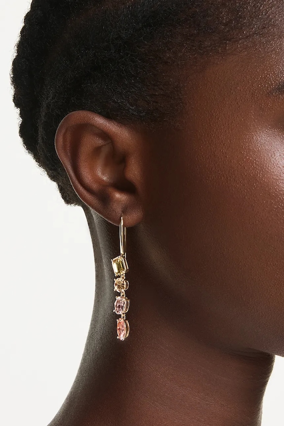 Naušnice Swarovski GEMA 5737454 zlatna