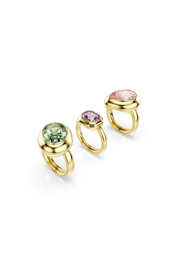 Swarovski prsteň dámsky pozlátený swarovski kryštál GEMA zlatá 5753094
