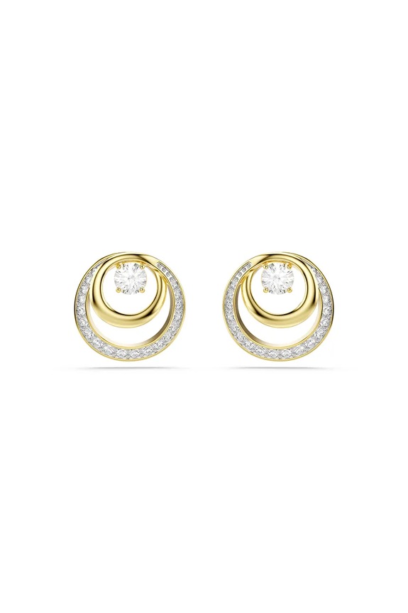 Обици Swarovski HYPERBOLA циркони злато 5740407