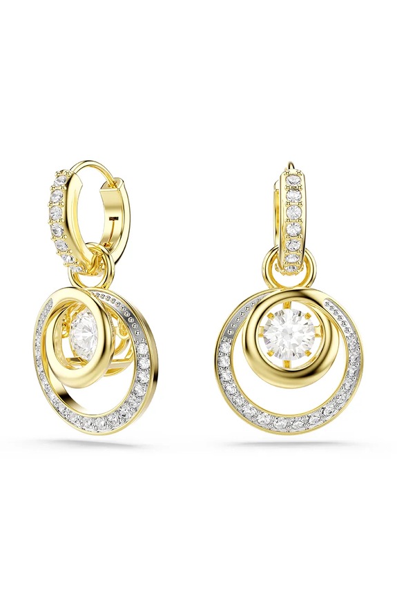 Naušnice Swarovski HYPERBOLA cirkonij zlatna 5738249