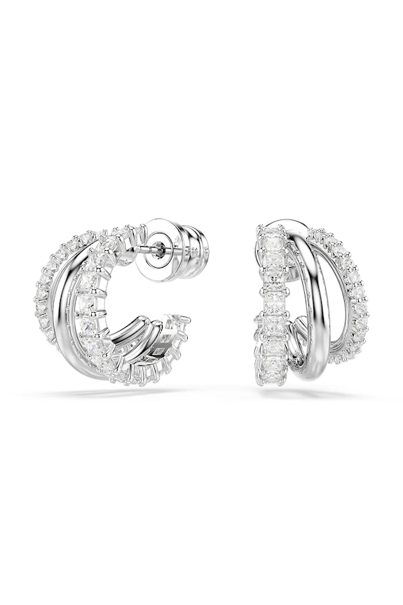 Σκουλαρίκια Swarovski HYPERBOLA ζιρκόνια ασημί 5737110