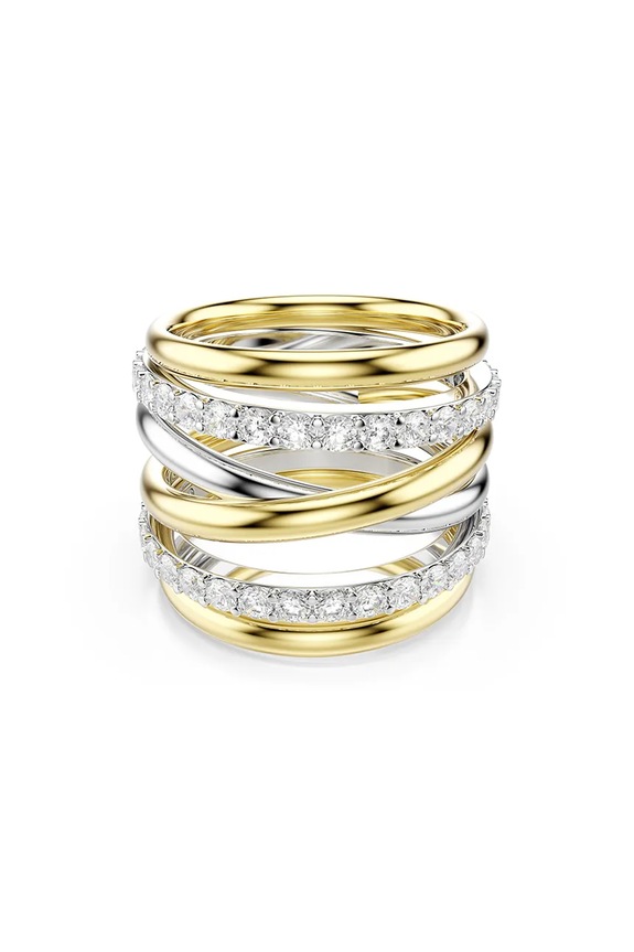 Δαχτυλίδι Swarovski HYPERBOLA ζιρκόνια χρυσαφί 5740412