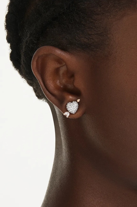 Naušnice Swarovski IDYLLIA 5737298 zlatna