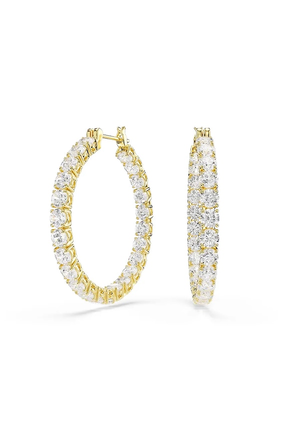 Обици Swarovski MATRIX циркони злато 5750620