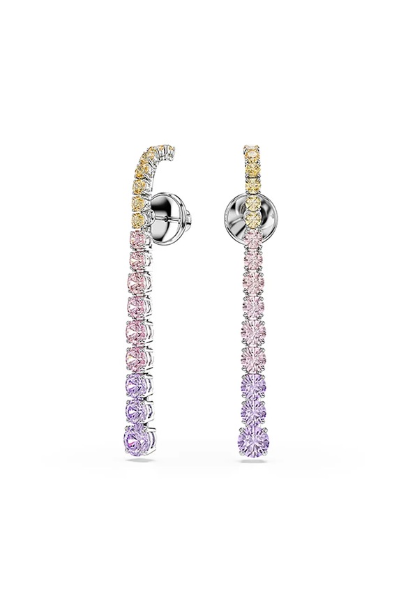 Swarovski kolczyki damskie cyrkoniowe MATRIX różowy 5751195