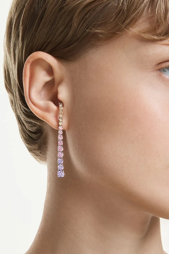 Swarovski kolczyki damskie cyrkoniowe MATRIX 5751195 różowy