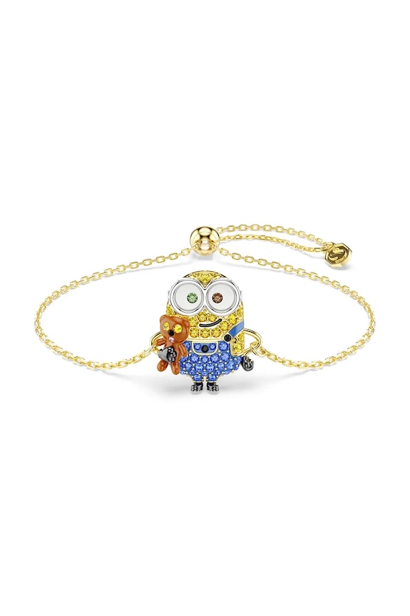 Swarovski brățară pentru femei placată cu aur cristal Swarovski MINIONS aur 5743386