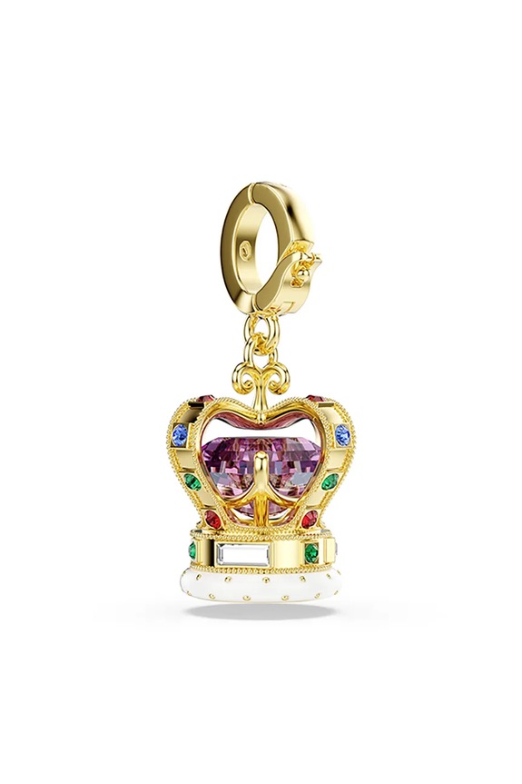 Swarovski privjesak za žene metalni Swarovski kristal MINIONS zlatna 5753019