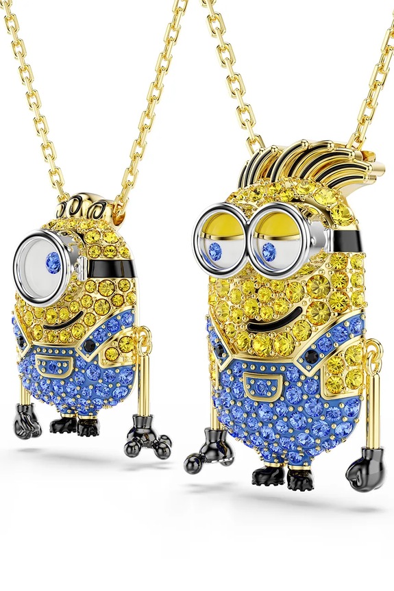 Swarovski colier pentru femei placat cu aur zirconiu cubic MINIONS aur 5751614