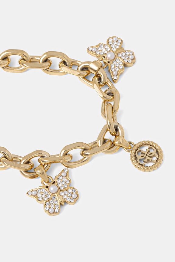Guess náramok dámsky z nehrdzavejúcej ocele BORBOLETA JUBB06.130JW zlatá SS26
