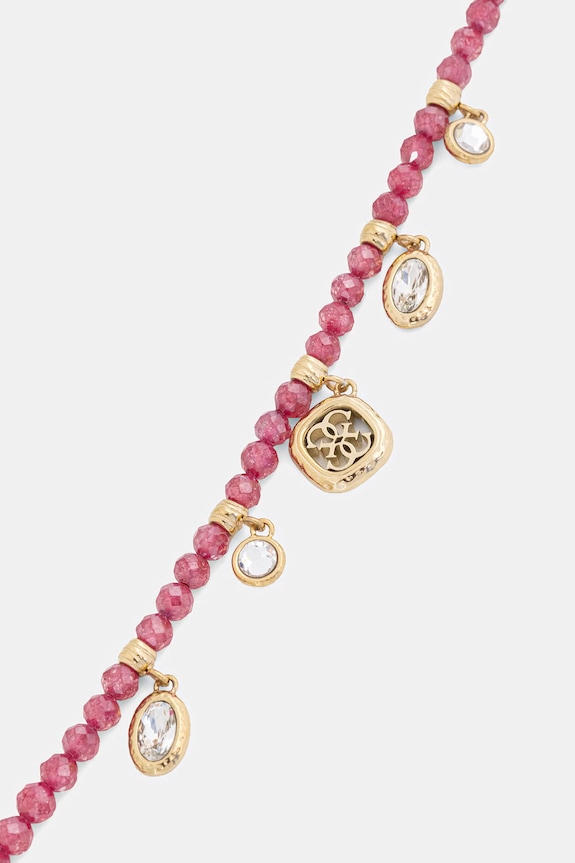 Guess bransoletka damska ze stali nierdzewnej JAIPUR SPLENDOR JUBB06.145JW różowy SS26
