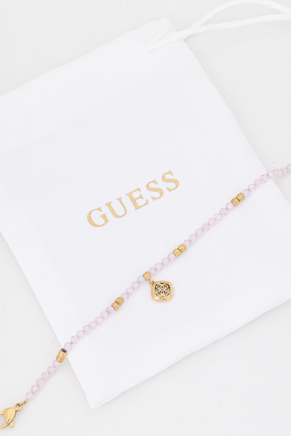 Doplnky Dámsky náramok z nehrdzavejúcej ocele Guess JAIPUR SPLENDOR JUBB06.147JW ružová
