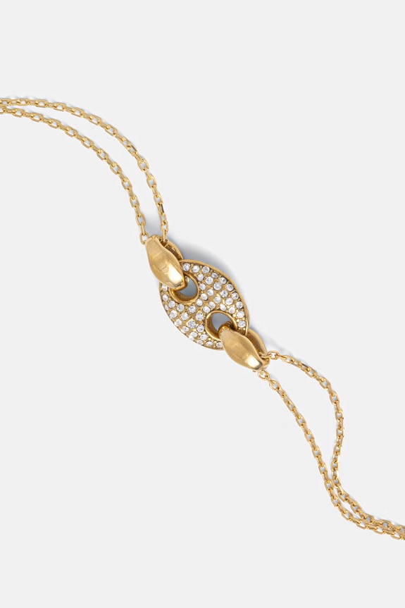 Guess náramok dámsky z nehrdzavejúcej ocele MARINA JUBB06.222JW zlatá SS26