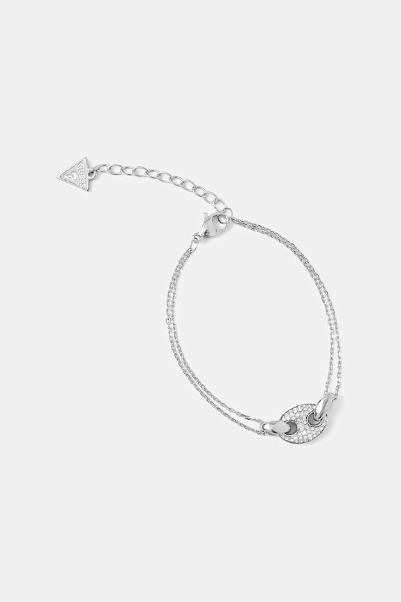 Guess Náramok dámsky z nehrdzavejúcej ocele MARINA strieborná JUBB06.222JW