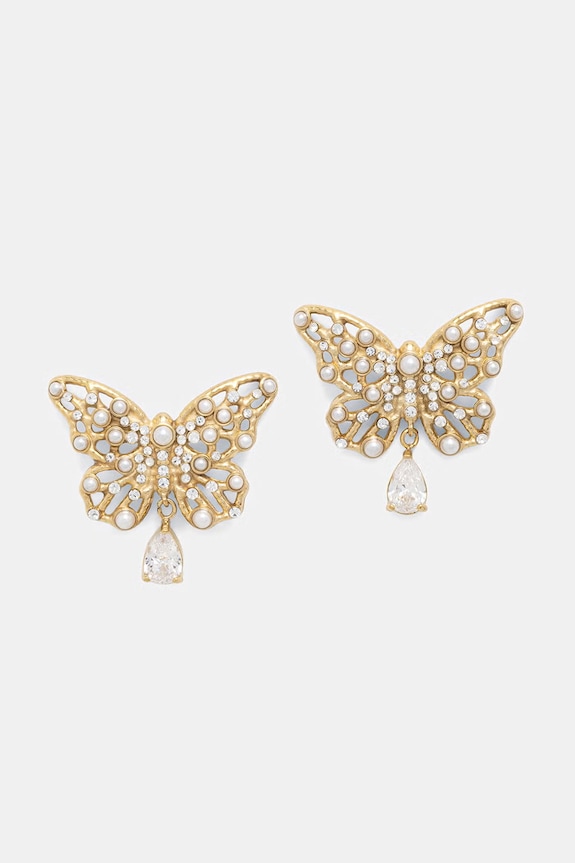 Guess Náušnice dámske BORBOLETA zlatá JUBE06.117JW