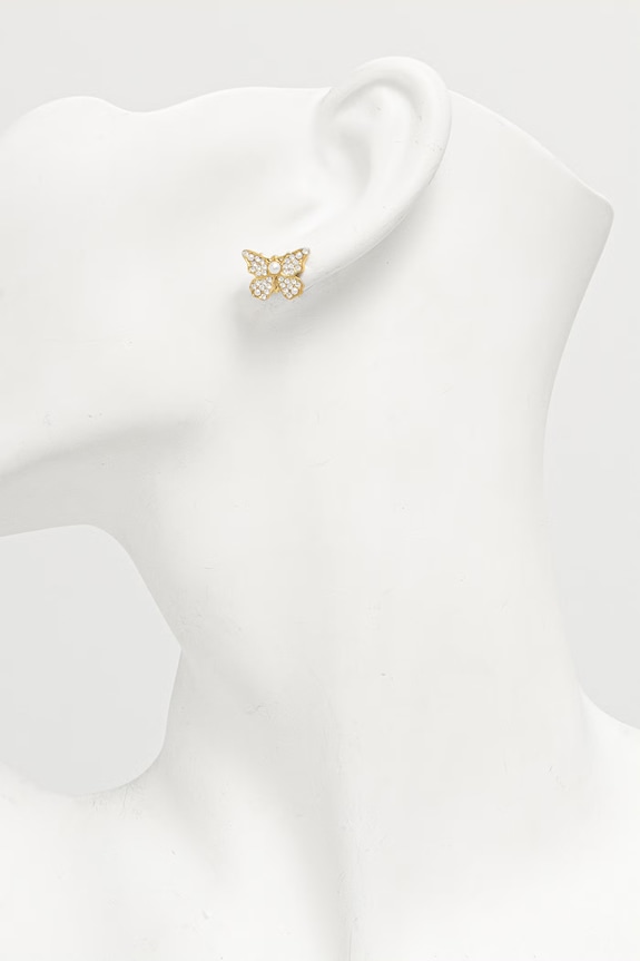 Guess náušnice dámske z nehrdzavejúcej ocele BORBOLETA JUBE06.127JW zlatá SS26
