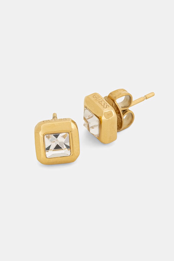 Guess náušnice dámske z nehrdzavejúcej ocele ACE OF DIAMONDS JUBE06.180JW zlatá SS26