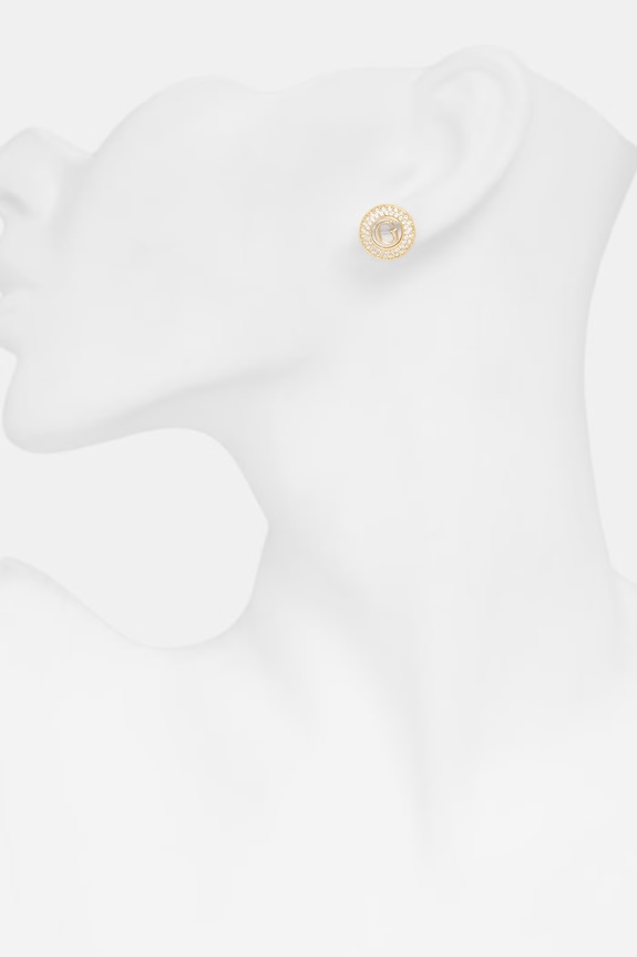 Guess kolczyki damskie ze stali nierdzewnej G TALISMAN złoty JUBE06.205JW