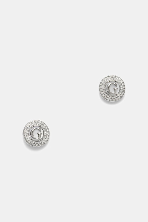 Guess dámske nehrdzavejúce oceľové Náušnice G TALISMAN strieborná JUBE06.211JW