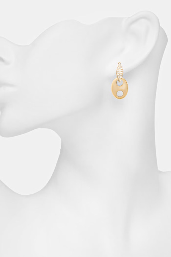 Dámske náušnice z nehrdzavejúcej ocele Guess MARINA JUBE06.221JW zlatá SS26