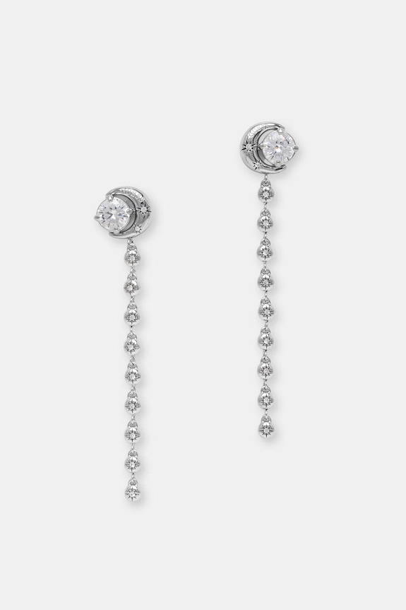 Guess обици дамски от неръждаема стомана AURORA сребърен JUBE06.236JW