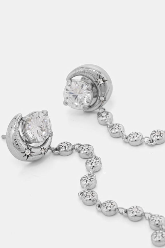 Guess обици дамски от неръждаема стомана AURORA JUBE06.236JW сребърен SS26