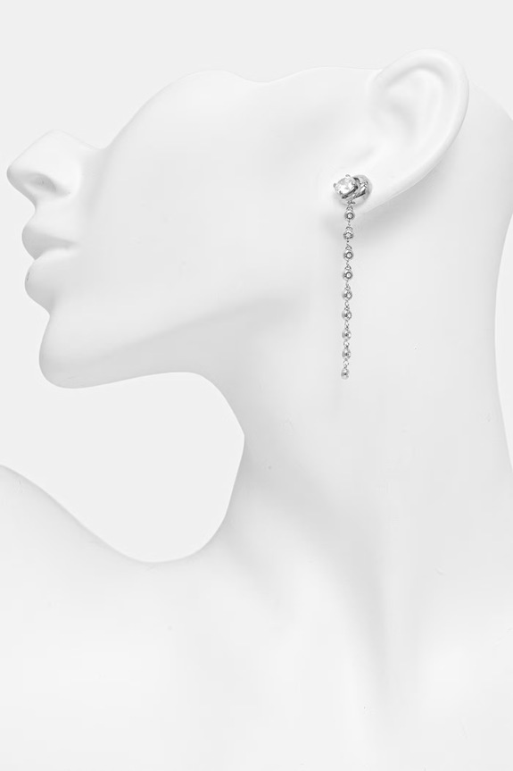 Аксесоари Guess обици дамски от неръждаема стомана AURORA JUBE06.236JW сребърен