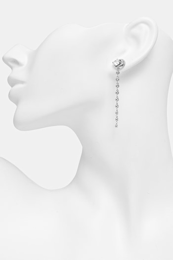 Аксесоари Guess обици дамски от неръждаема стомана AURORA JUBE06.236JW сребърен