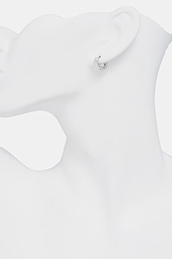 Dámske náušnice z nehrdzavejúcej ocele Guess PIERCING STUDIO JUBE06.270JW strieborná