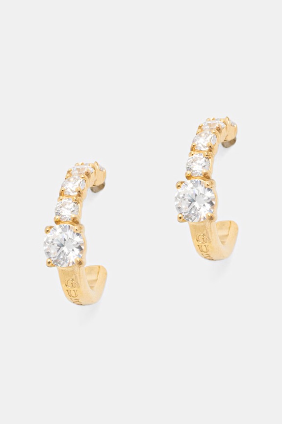 Guess cercei de damă din oțel inoxidabil PIERCING STUDIO aur JUBE06.272JW