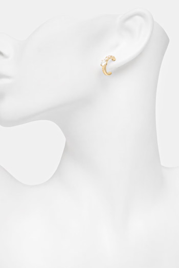 Guess cercei de damă din oțel inoxidabil PIERCING STUDIO JUBE06.272JW aur SS26