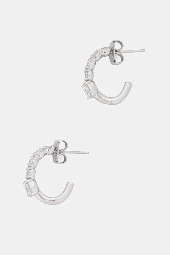Guess cercei de damă din oțel inoxidabil PIERCING STUDIO argintiu JUBE06.272JW