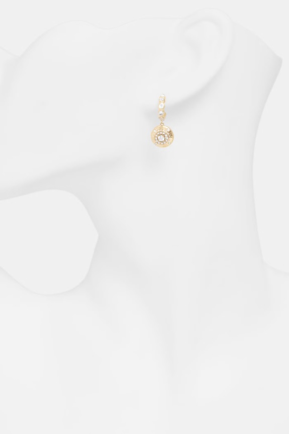 Guess kolczyki damskie ze stali nierdzewnej SPARKS złoty JUBE06.284JW